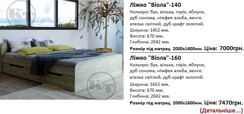 Кровать Виола 140, кровать Віола 160 ціна, Кровать Виола 140, кровать Віола 160 Компанит