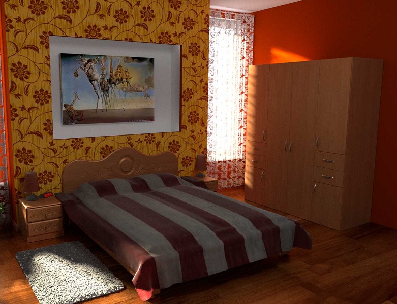 Двухспальная кровать 170МДФ фото, цена, купить в Киеве, мебель для спальни, дешевая мебель